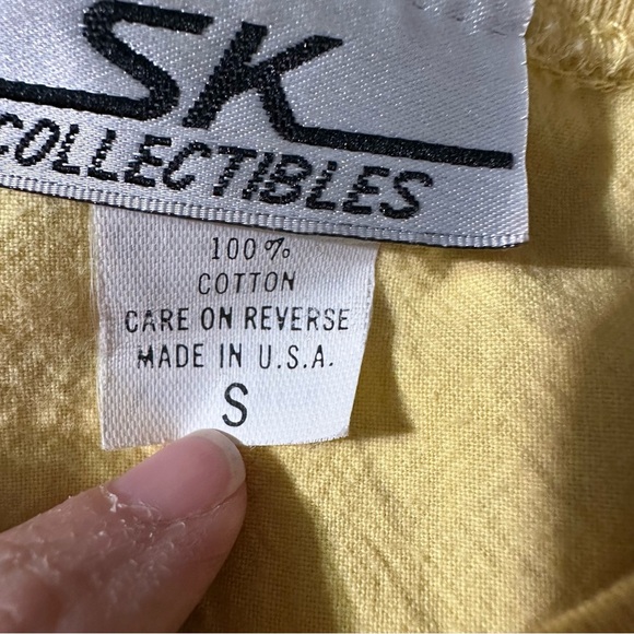 Vintage Sunny Yellow Women's Blouse - Picture 3 of 3